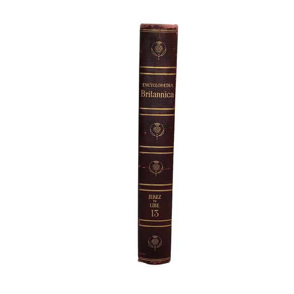 1959 Edition Encyclopedia Britannica Vtg HC Volume 13 JEREZ to LIBE Education - Picture 2 of 12